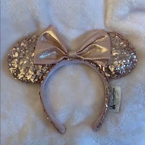 Disney Rosegold Sequin Minnie Ears
